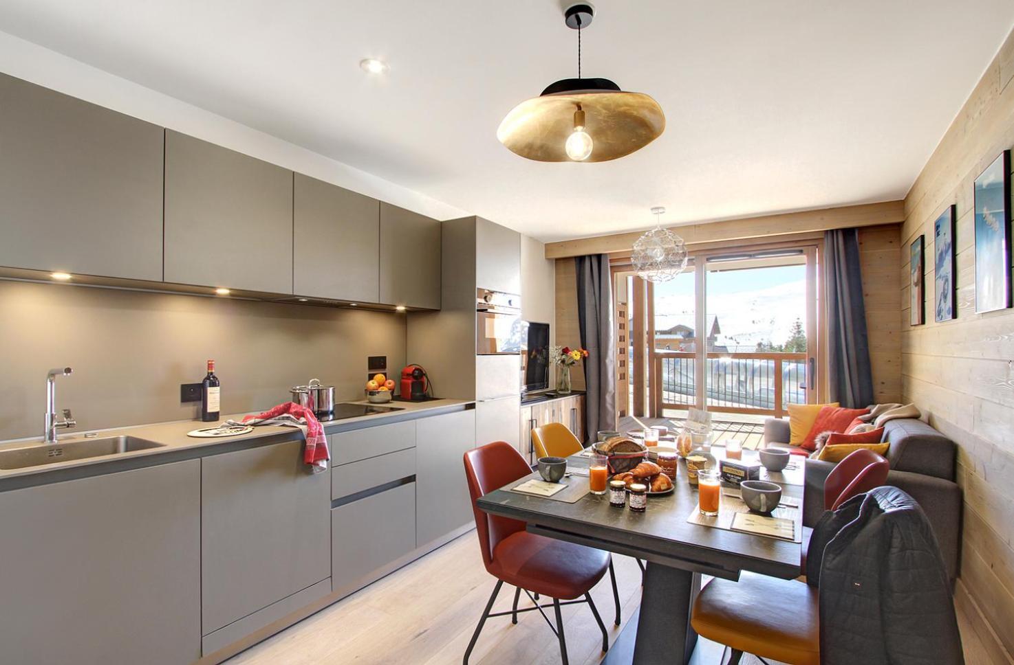 Residence Phoenix A By Leavetown Vacations Alpe d'Huez Kamer foto